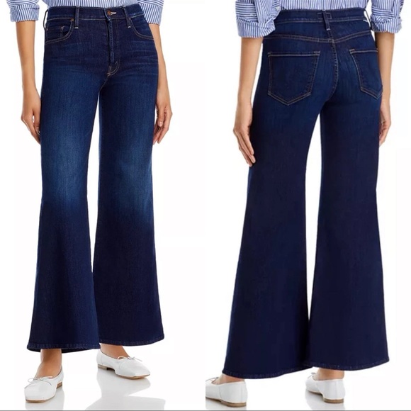 MOTHER Denim - Mother The Tomcat Roller In Off Limits Blue Wide Leg Size 28